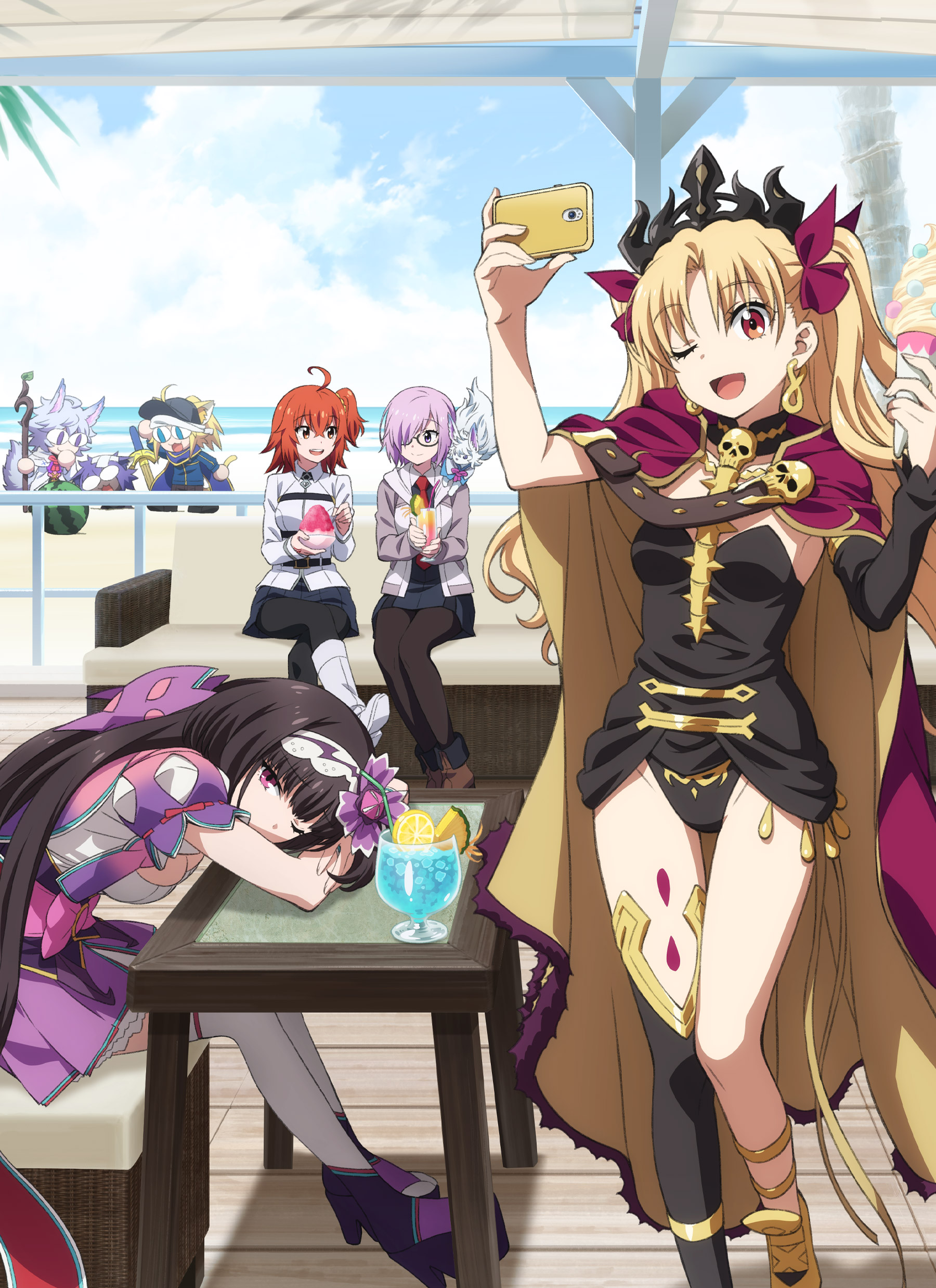 Fategrand Order Ereshkigal Fategrand Order Fujimaru Ritsuka Female Hassan Of Serenity 7801